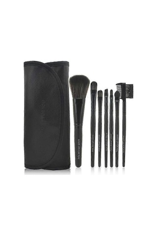 7 Makyaj Fırçası, Profesyonel Makyaj Seti, Kılıflı Siyah