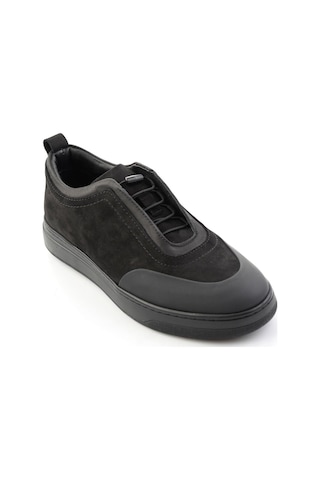 Bambi Siyah Nubuk Hakiki Deri Erkek Sneaker E01774017201