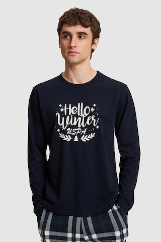 U.S. Polo Assn. Erkek Lacivert Pijama Takımı 50333267-vr033