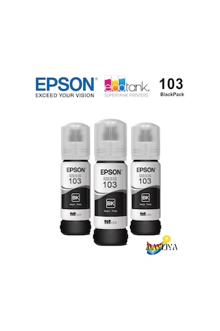 Epson 103 C13T00S L3266 Siyah Mürekkep Takımı