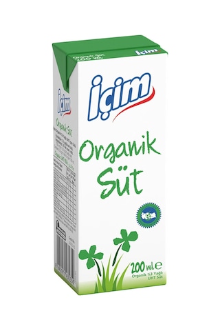 İçim Organik Süt 200 Ml X 24 Adet