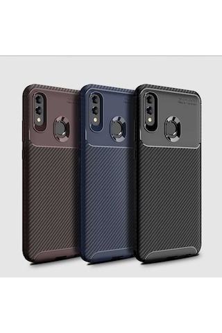 Huawei Honor 10 Lite Kilif Karbon Tasarim Negro Silikon Kapak 405789078