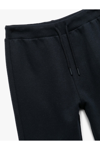 Koton Beli Lastikli Şardonlu Cepli Jogger Eşofman Altı Lacivert 7wkb40012tk