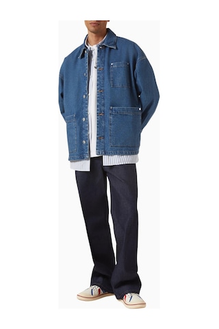 A.p.c X Marc Jacobs Erkek Denim Jacket Straight Fit Mavi