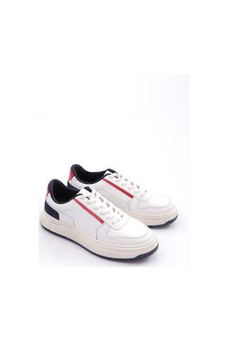 Pabucıx Pabucix Lucas Erkek Bağcikli Sneaker Ayakkabi Beyaz