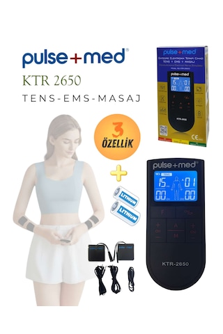 Pulsemed Ktr-2650 Şarjlı Entegre Elektronik Terapi Cihazı Tens + Ems + Masaj Şarj Edilebilir