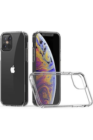 Apple Uyumlu iPhone 12 Pro Max Kılıf Şeffaf Tam Koruma Sağlayan Premium Tpu Silikon Kapak Ryc/coss Şeffaf