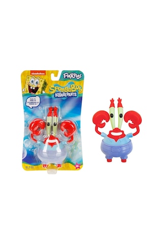 Nickelodeon Spongebob Squarepants Flexfigs Sünger Bob 4 Lü Set Esnek Hareketli Figürler - 10 Cm Sünger Bob