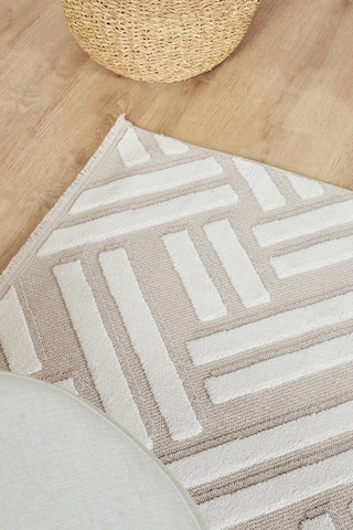 Kaşmir Halı İskandinav Frida Beige 200x290 Cm Salon Mutfak Halısı Yolluk Bej