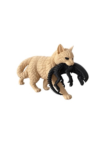 Uzaylı Avcısı Kedi 3d Figür