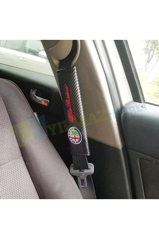 Alfa Romeo Logo Nakış Işleme Emniyet Kemer Pedi 2 Adet Kaliteli