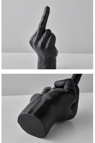 Cajuart Dekoratif Orta Parmak Şaka Modern Biblo Ev Ofis Hediye Süs Dekor