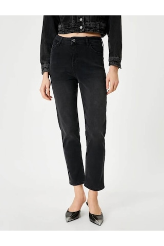 Koton Kadın Jean Pantolon Siyah 4sal40318md 25ky59t01628 Y5901 Siyah