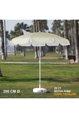 Krem Plaj Şemsiyesi 200 CM