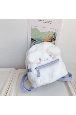 Moveevo Sevimli Köpek Şeklinde Hafif Ve Dayanıklı Sırt Çantası - Outdoor Aktivitelere Uygun Beyaz