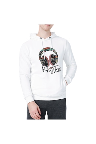 Bad Bear 21.02.12.017 - Rhythm Hoodie Sweatshirt Beyaz