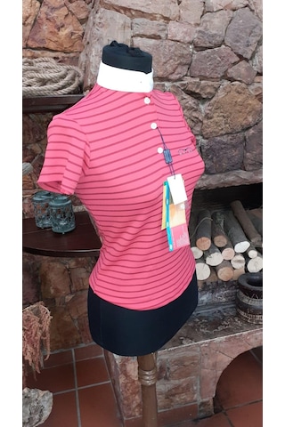 Animo Müsabaka T-Shirt Çizgili Pembe 36 Pembe