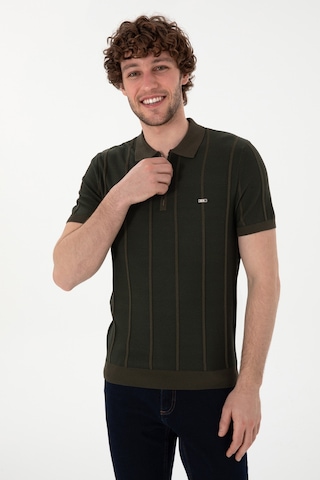 U.S. Polo Assn. Erkek Slim Fit Polo Yaka Vizon Tişört 50306457-VR052