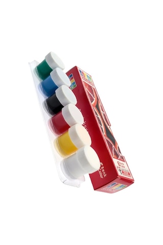 6 Renk Guaj Boya Südor 35x50 Cm Telli Spralli Resim Defteri Palet Resim Fırçası 15 Yaprak Guajboya Resim Defteri Çok Renkli