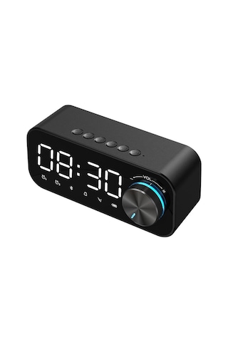 Valkyrie Bluetooth Şarjlı Alarmlı Usb/Sd Aynalı Masa Saati