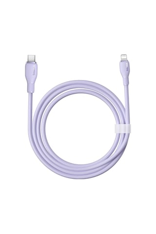 Baseus Pudding 1.2 M Hızlı Şarj Özellikli Type-C to Lightning 20 W Kablo Mor