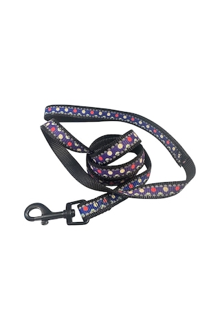 Nunbell Reflektörlü, Noktalı Köpek Gezdirme Tasması 2 Cm X 120 Cm Çok Renkli