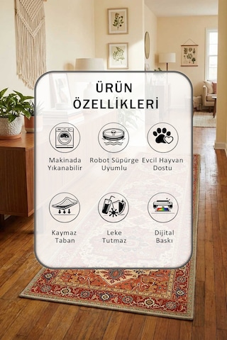 A-31 Yıkanabilir Yolluk Kahve