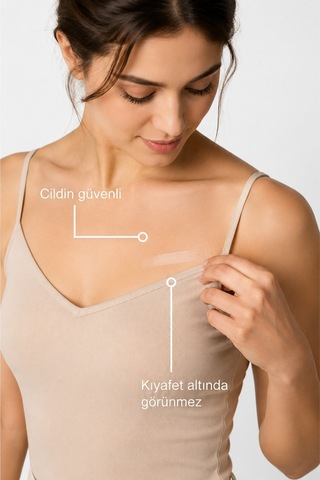 Omilife Çift Taraflı Sabitleme Bandı 36 Adet Dekolte Elbise Sabitleyici Kıyafet Bantı Şeffaf Çok Renkli