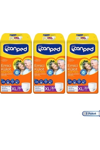 Canped Emici Külot Extra Büyük Boy Large 30 Adett X 3 Adet XL