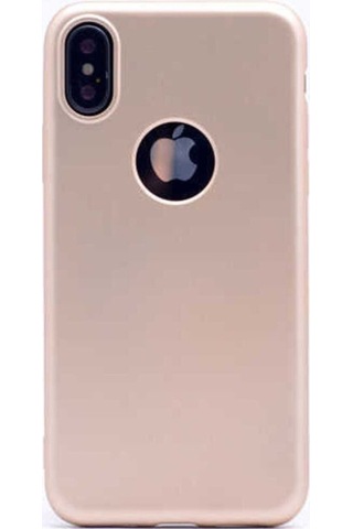 Apple Uyumlu iPhone Xs Max 6.5 Kılıf Zore Premier Silikon Kapak Gold