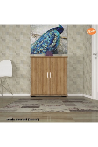 Modilayn Ard-112 70 X76x 32 Cm Ayakkabılık Antre Ayakkabılık Çok Amaçlı Dolap Ayakkabı Dolabı-meşe Meşe