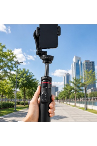 360 Aı Yüz Takipli Gimbal Selfie Stick Teleskopik Tripod Ve Bluetooth Kumanda