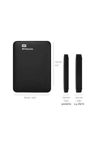 WD Elements 500 GB 2.5'' Usb 3.0 Taşınabilir Disk