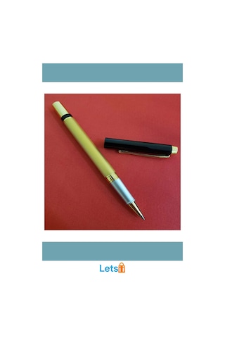 Kutulu Metal Roller Kalem Altın Siyah 13.5 Cm Çok Renkli