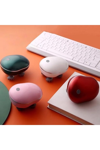 Elektrikli Baş Ve Saç Derisi Masaj Cihazı Kedi Su Geçirmez Vücut Masaj Cihazı - Yeşil Çok Renkli