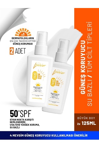Lavoisier Yüksek Korumalı Güneş Kremi SPF50+ 2 x 125 ML