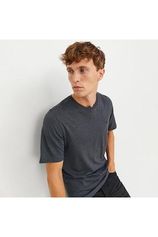 Jack & Jones Jack&jones Paulos Crew Neck Erkek Gri Yuvarlak Yaka Tişört