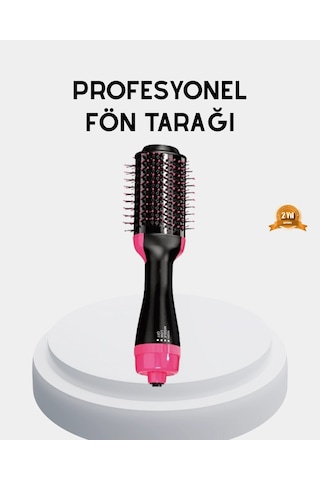 Yeni Nesil Fön Tarağı - 220 C Isı, Negatif İyon, 360 Dönebilen Kablo