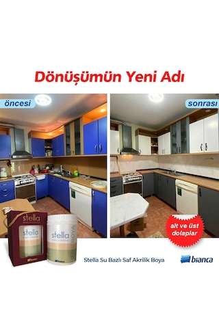 Bianca Stella Su Bazlı Saf Akrilik Boya 1 L Soft Yeşil