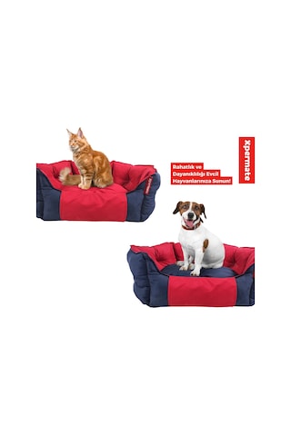 Xpermate Biscuit Tüy Tutmaz Kedi Köpek Yatağı 60 x 55 x 28 CM