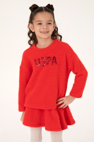 U.s. Polo Assn. Kız Çocuk Kırmızı Sweatshirt 50317981-vr030 Kırmızı