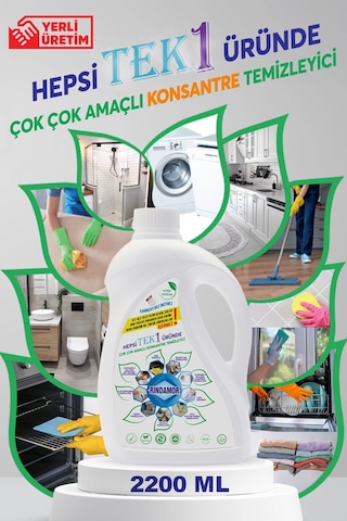 % 100 Doğal Çok Çok Amaçlı Konsantre Temizleyici- Organik Portakal Yağlı