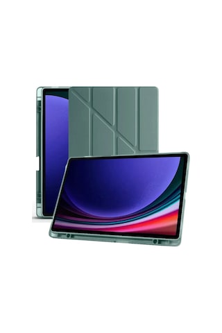Cosmotex Newface Samsung Galaxy Uyumlu X610 Tab S9 Fe Plus 12.4 Kılıf Kalemlikli Mars Tablet Kılıfı - Koyu