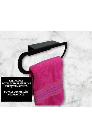 Kalisi İçi Yuvarlak Havluluk Mat Siyah Siyah