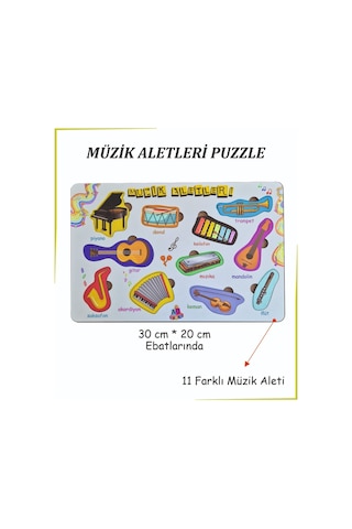 Müzik Aletleri Puzzle Bul-tak Oyunu Müzik Aletleri Puzzle Bul-tak Oyunu