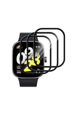 Xiaomi Redmi Watch 4 Uyumlu Tam Kaplayan Nano Cam Ekran Koruyucu