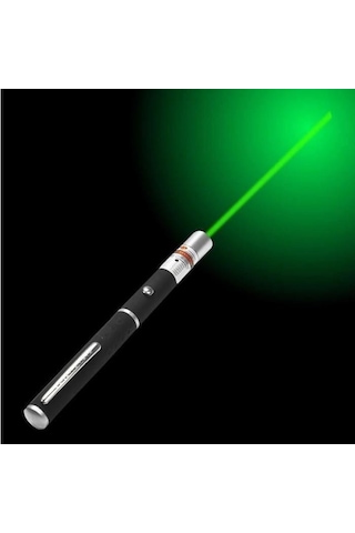 Gp-301 Yeşil Lazer Pointer 100 Mw 10 Km Etkili Kalem Lazer 5 Baş Siyah