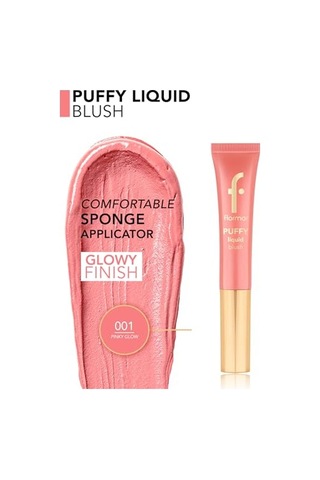 Puffy Liquid Nemlendirici Etkili & Parlak Bitişli Sünger Aplikatörlü Likit Allık 00