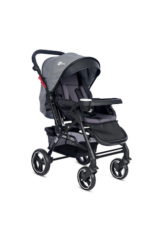 4 Baby AB-431 Active Plus Black Travel Sistem Bebek Arabası Gri