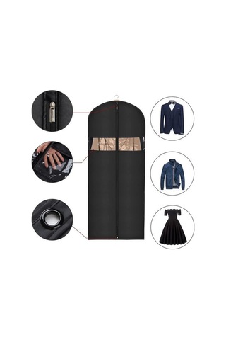 Şeffaf Pencereli Fermuarlı Giysi Asma Toz Örtüleri Böcek Geçirmez Tamamen Kapalı Diğer